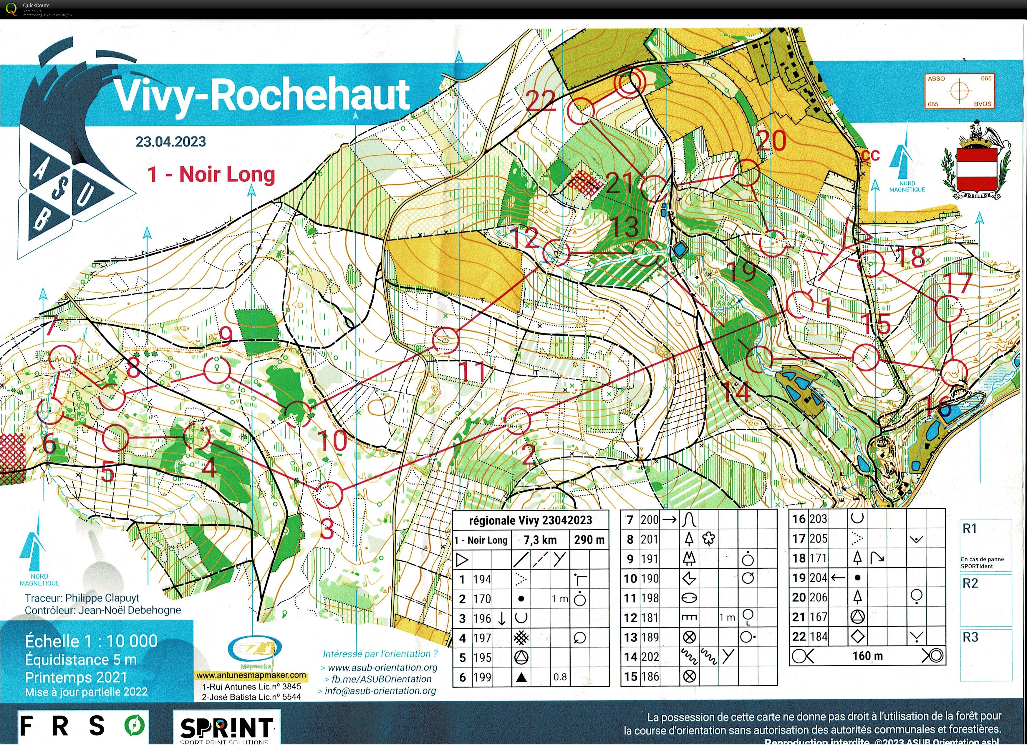 Régionale 5 couleurs Vivy-Rochehaut (23-04-2023)